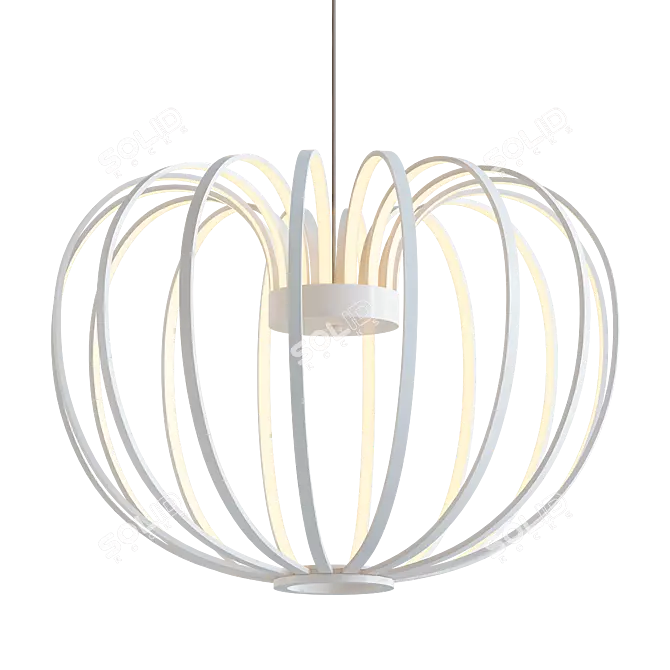 Frosted Glow Pendant Light 3D model image 1