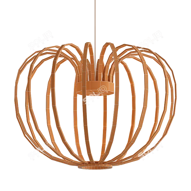 Frosted Glow Pendant Light 3D model image 2
