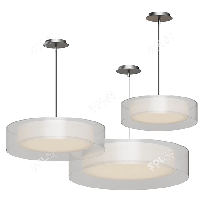 Modern Forms Metropolis LED Pendant 3D model image 1