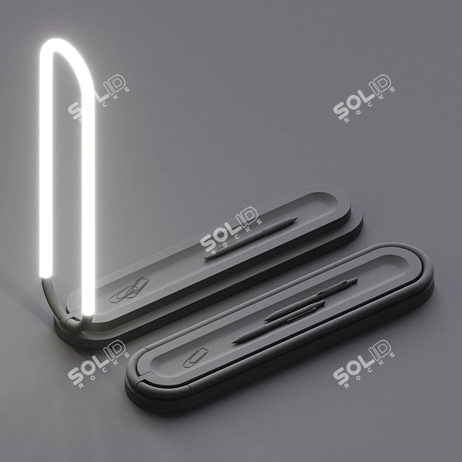 Light-up Decorative Pen Holder 3D model image 2