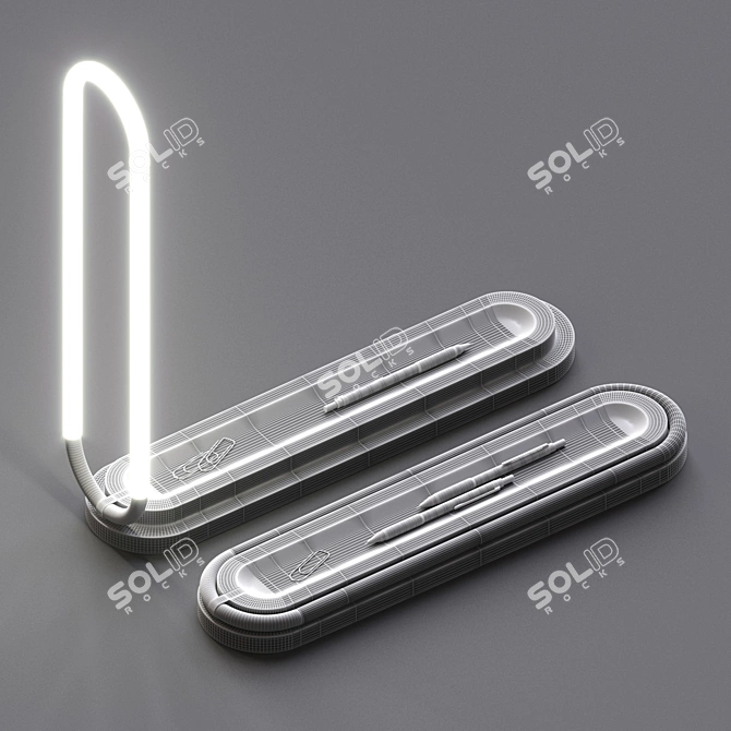 Light-up Decorative Pen Holder 3D model image 3