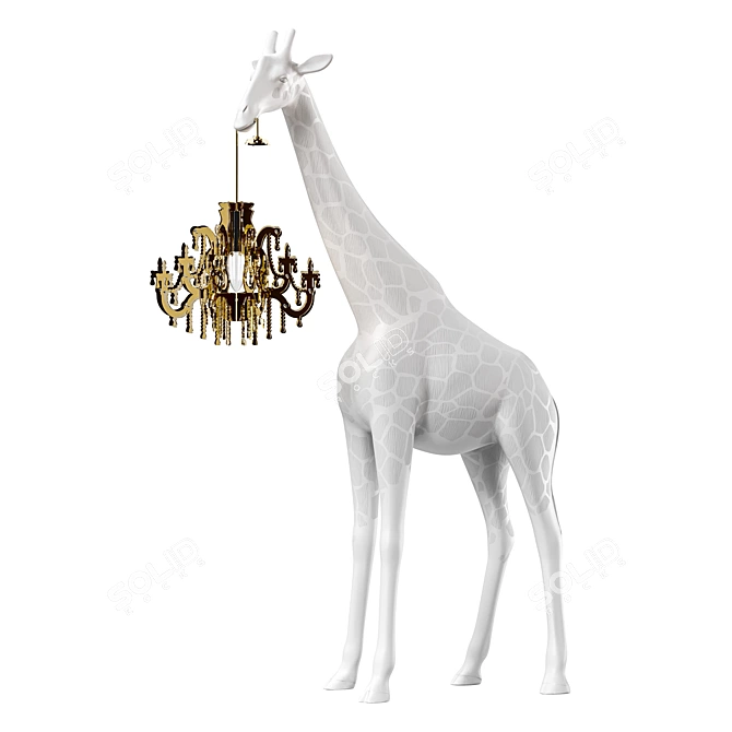 Giraffe Love Chandelier XS 3D model image 1