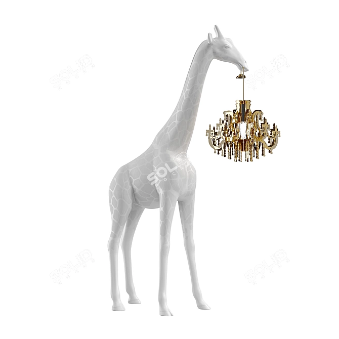 Giraffe Love Chandelier XS 3D model image 3