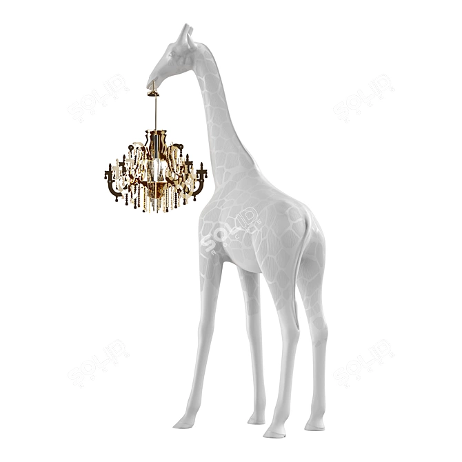 Giraffe Love Chandelier XS 3D model image 4