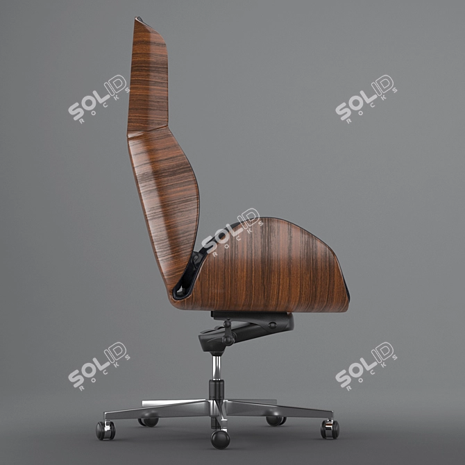 Luxter Vaghi Executive Armchair: Elevated Office Elegance 3D model image 3