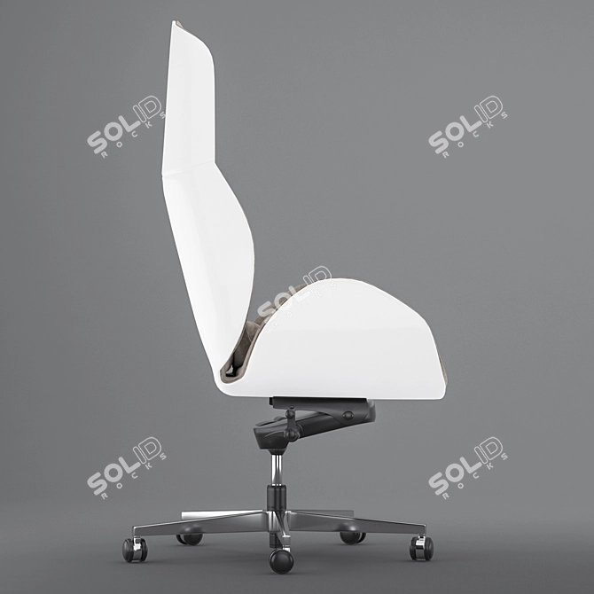 Luxter Vaghi Executive Armchair: Elevated Office Elegance 3D model image 4