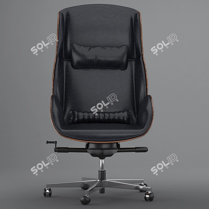 Luxter Vaghi Executive Armchair: Elevated Office Elegance 3D model image 5