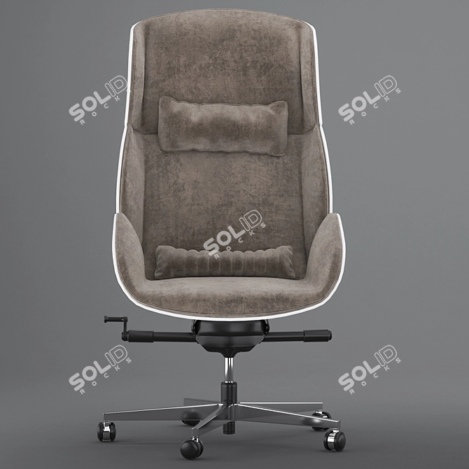 Luxter Vaghi Executive Armchair: Elevated Office Elegance 3D model image 6