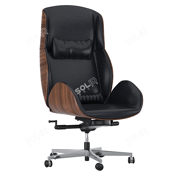 Luxter Vaghi Executive Armchair: Elevated Office Elegance 3D model image 11