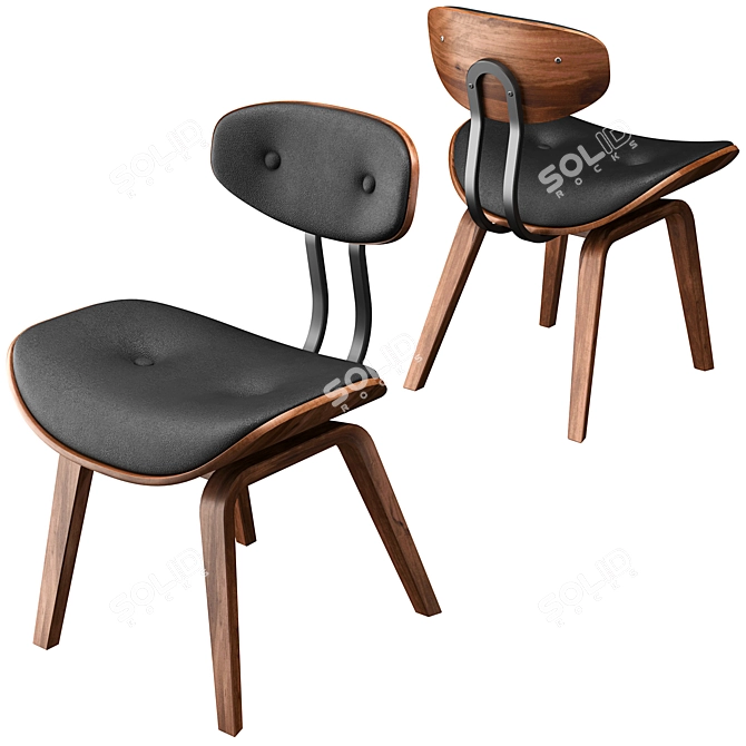 Dutchbone Accent Chair 3D model image 3