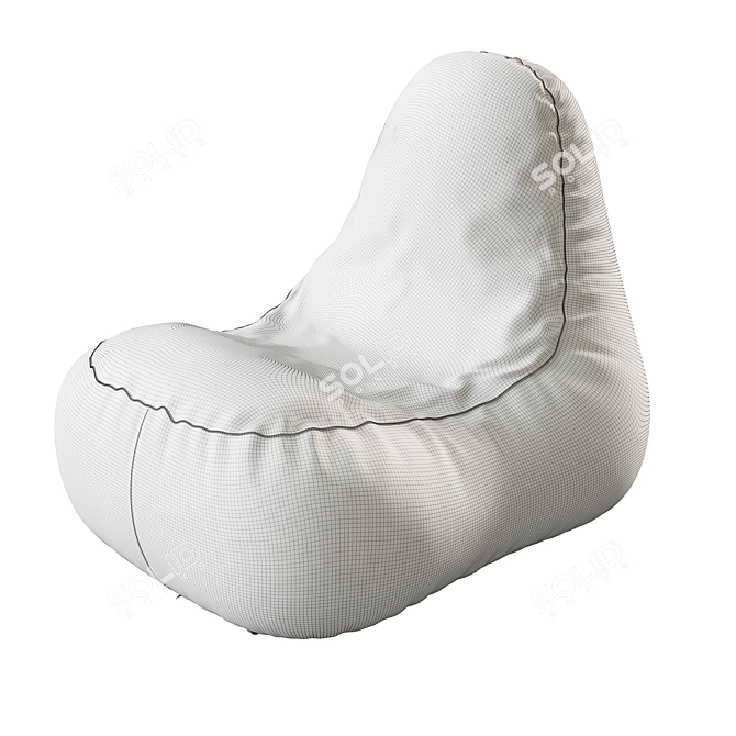 Portable Inflatable Sun Lounger 3D model image 5