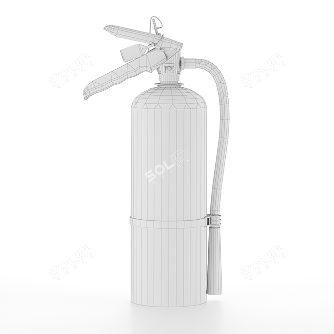 Rescue Ready Used Fire Extinguisher 3D model image 8