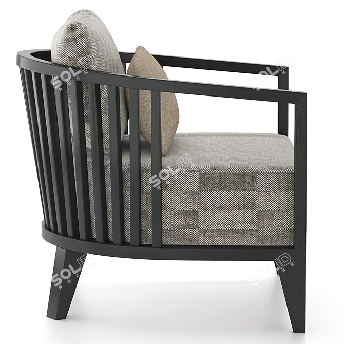 Contemporary GOBA Armchair 3D model image 3