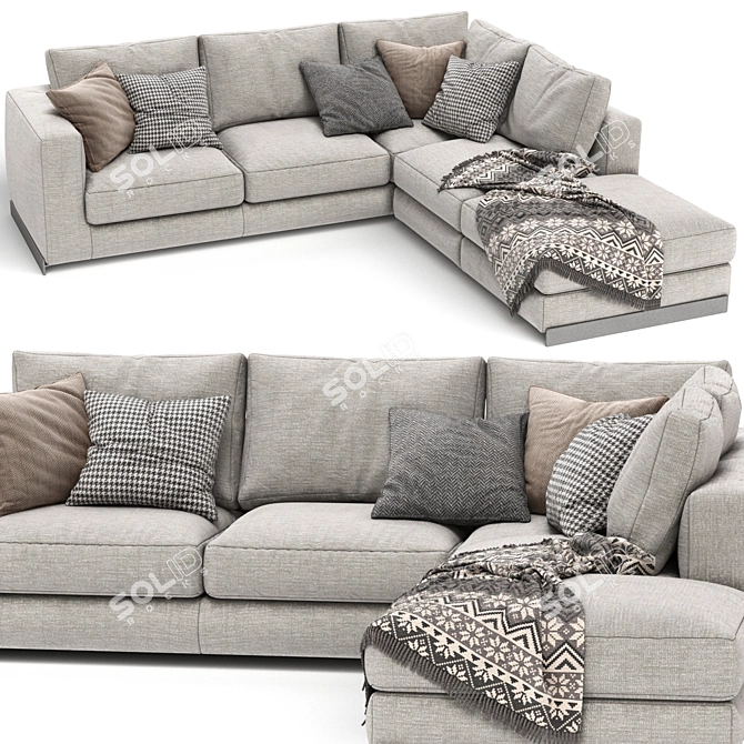 Arflex Rendez Vous Modern Sofa 3D model image 1