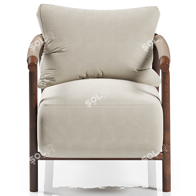 Nathy Diter: Stylish Italian Chair 3D model image 3