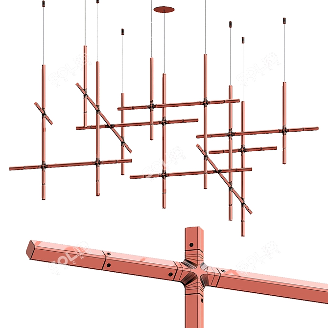 Elegant Illumination: Jax & Wells 3D model image 5