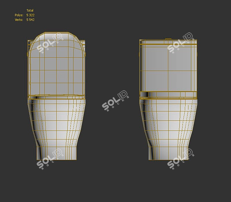 Roca The Gap Rimless Compact Toilet 3D model image 7