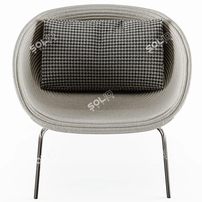 Stylish AMABLE Paola Chair 3D model image 9