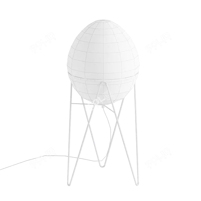 Stilnovo Opaque Glass Egg Lamps 3D model image 2