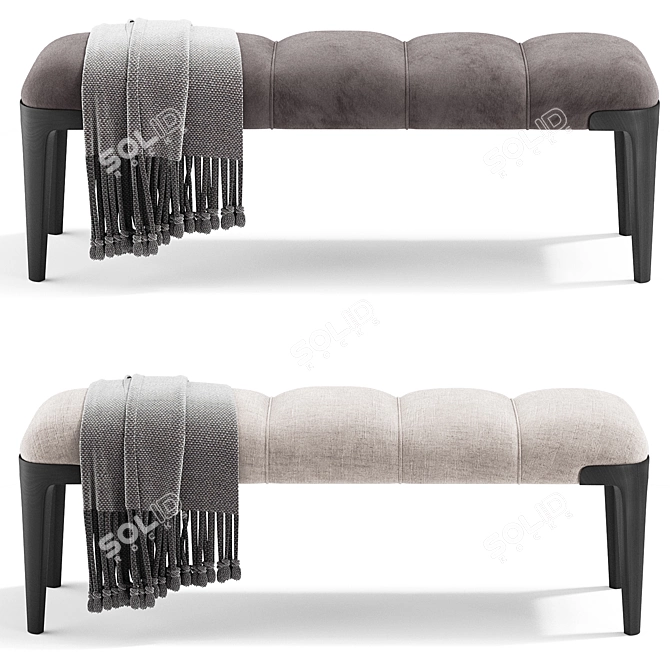 Langley Bench by Ulivi Salotti | Modern and Luxurious Seating 3D model image 4