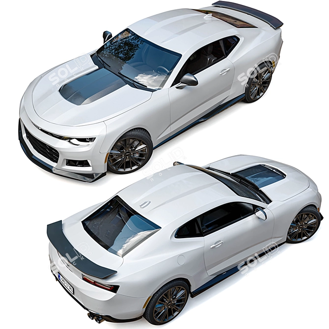 Ultimate Powerhouse: Camaro ZL1 3D model image 2