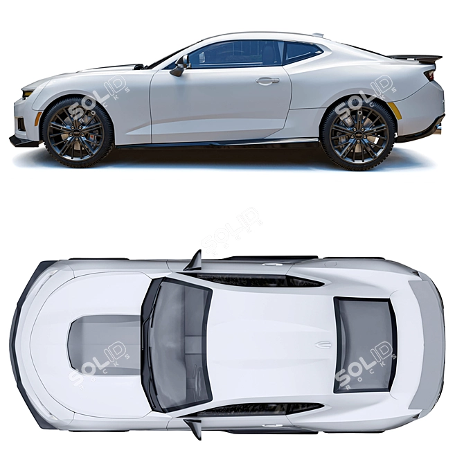 Ultimate Powerhouse: Camaro ZL1 3D model image 3