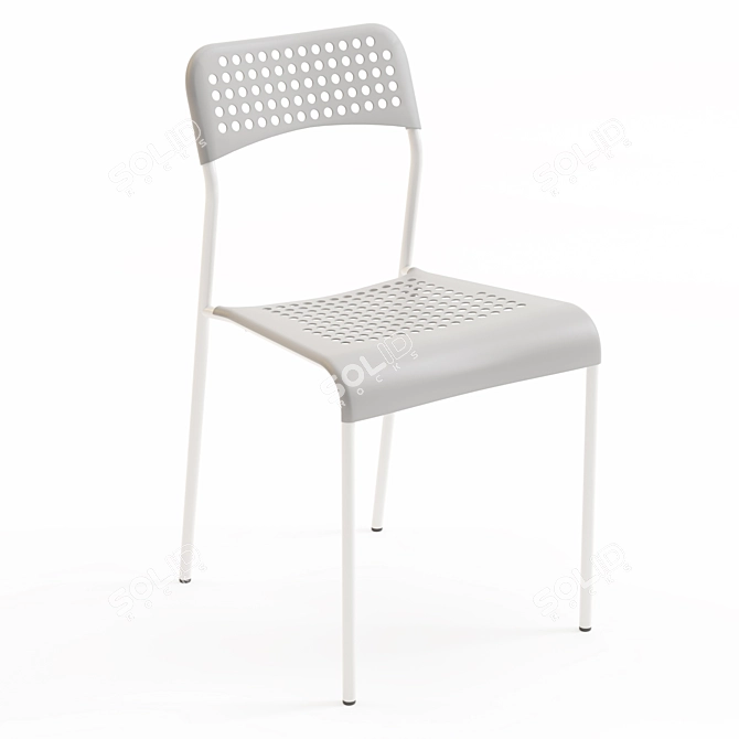 Minimalist Chair: IKEA ADDE 3D model image 1