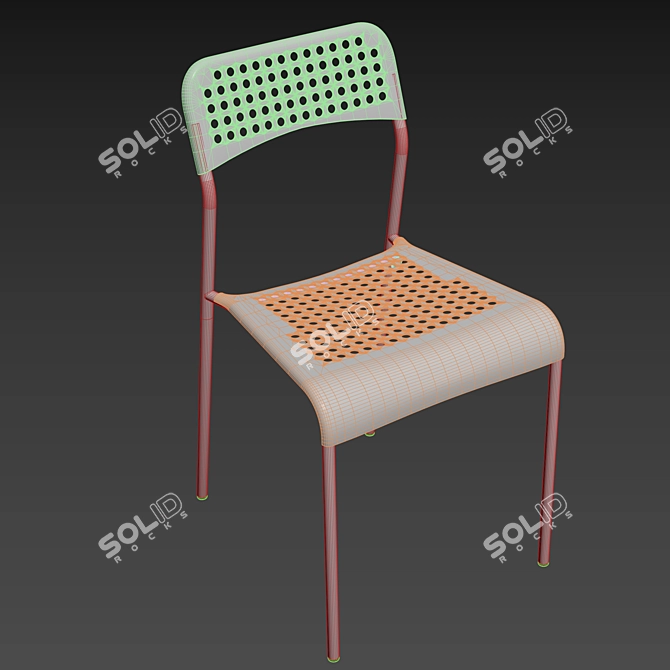 Minimalist Chair: IKEA ADDE 3D model image 5