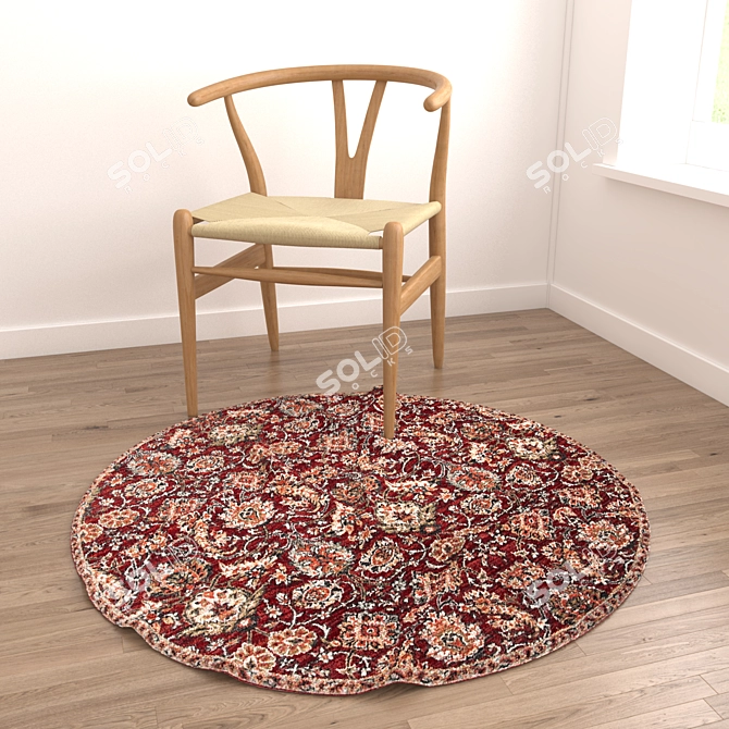 Luxury Rug Set - 8 Exquisite Designs 3D model image 3