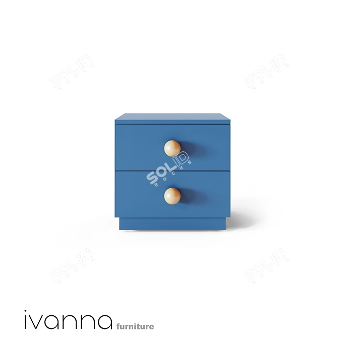 Title: Ice Cream BS1 Bedside Table 3D model image 2