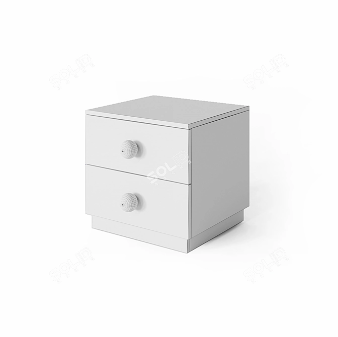 Title: Ice Cream BS1 Bedside Table 3D model image 3