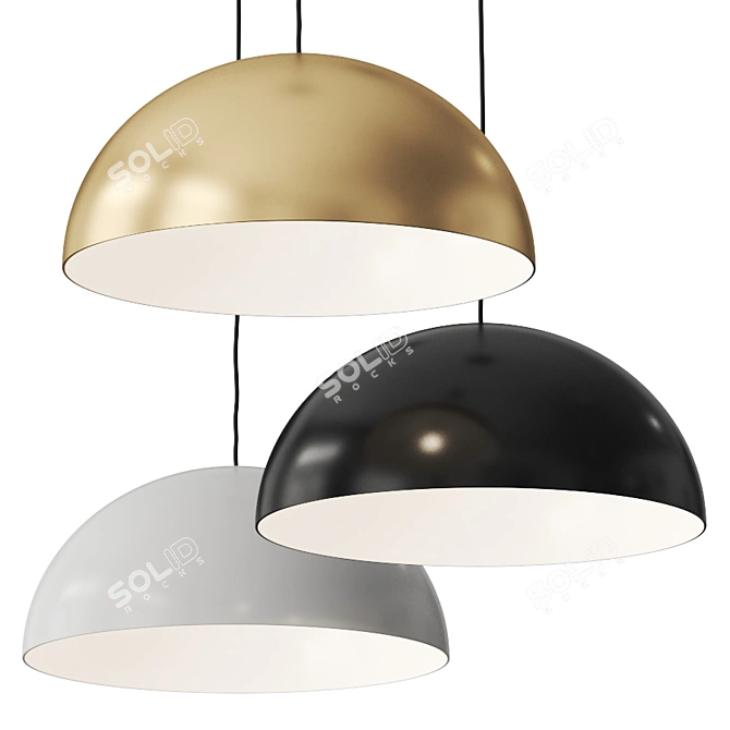 Modern Aurora Pendant Lamp 3D model image 1