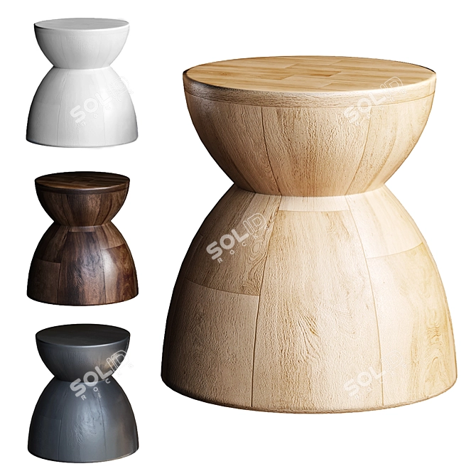 Wooden Coffee Table: Elegant and Functional 3D model image 1