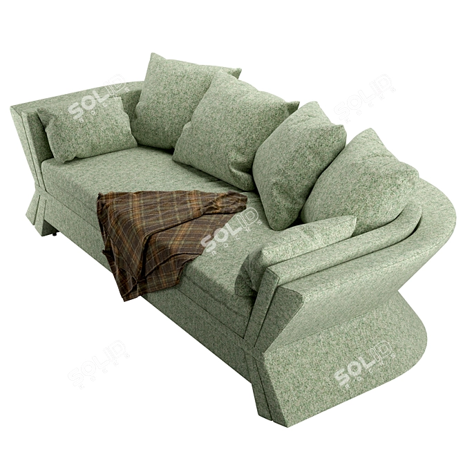 Victorian-Inspired Chianti Sofa 3D model image 3