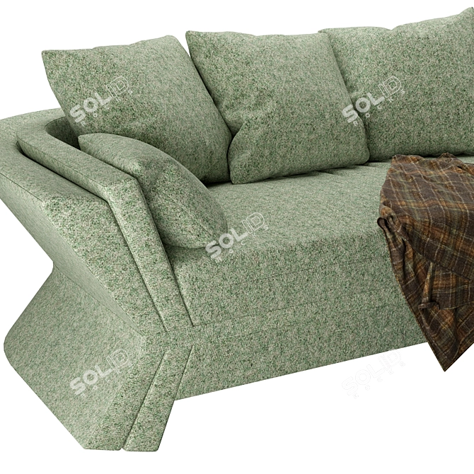 Victorian-Inspired Chianti Sofa 3D model image 5