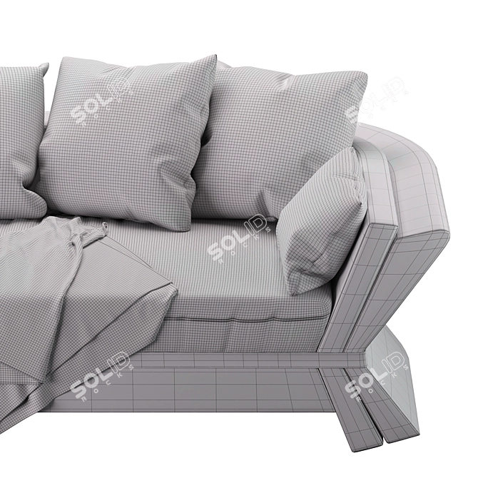 Victorian-Inspired Chianti Sofa 3D model image 7