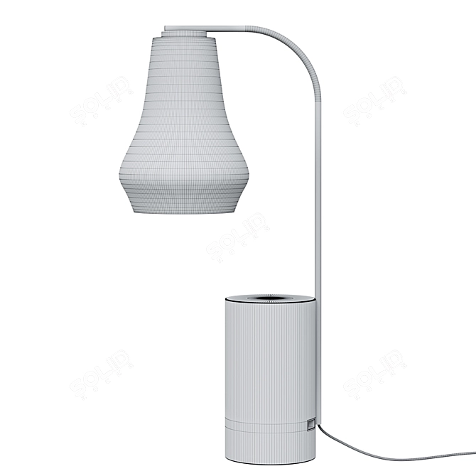 Arren USB Table Lamp: Brass Beauty 3D model image 2