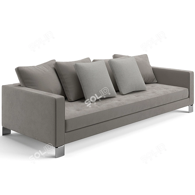 Elegant Minotti Pollock Sofa 3D model image 5