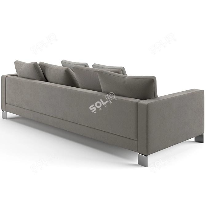 Elegant Minotti Pollock Sofa 3D model image 6