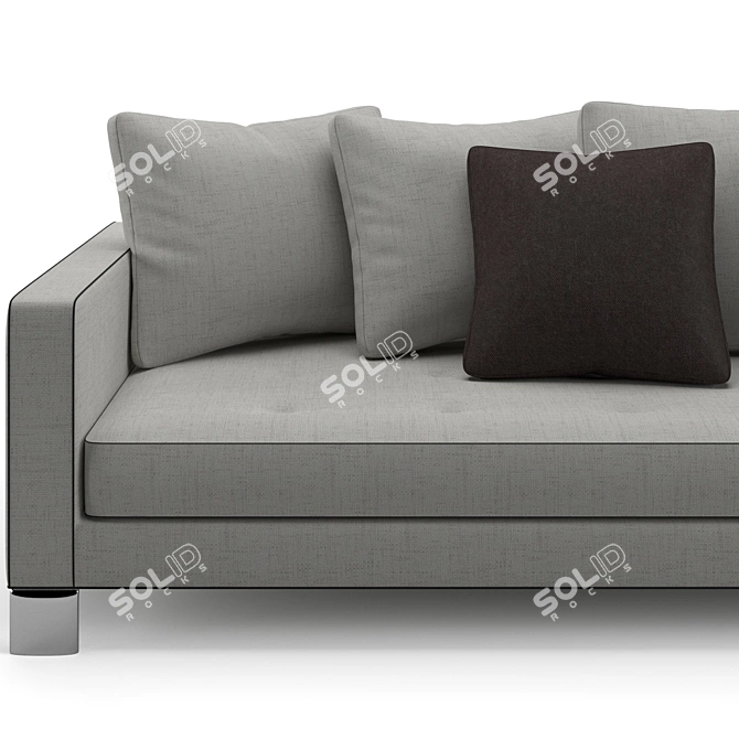 Elegant Minotti Pollock Sofa 3D model image 7