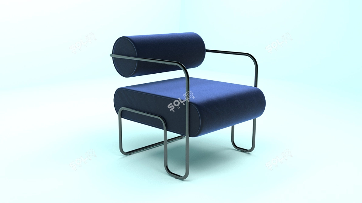 Modern Armchair: 3D Model & Render 3D model image 1