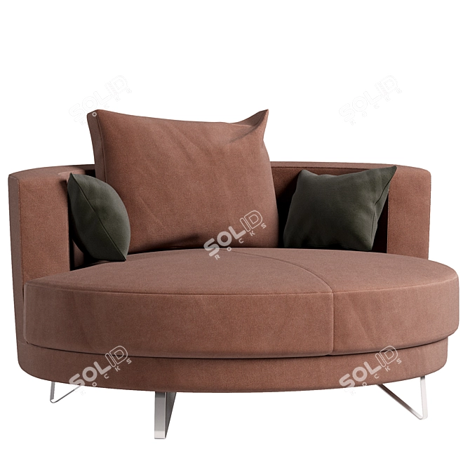 Modern Reddeboo Upholstered Chair 3D model image 1