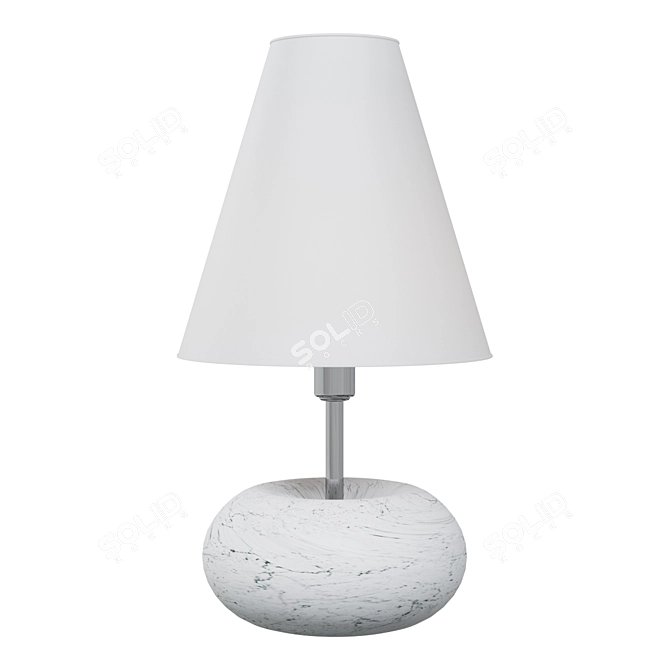 Minimalist Marble Table Lamp 3D model image 1