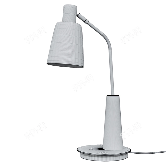 Shinola Metal Desk Lamp: Elegant Illumination 3D model image 2