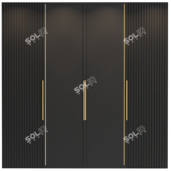 Modern Wardrobe Furniture 3D model image 1