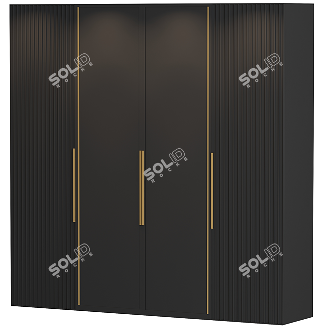 Modern Wardrobe Furniture 3D model image 2