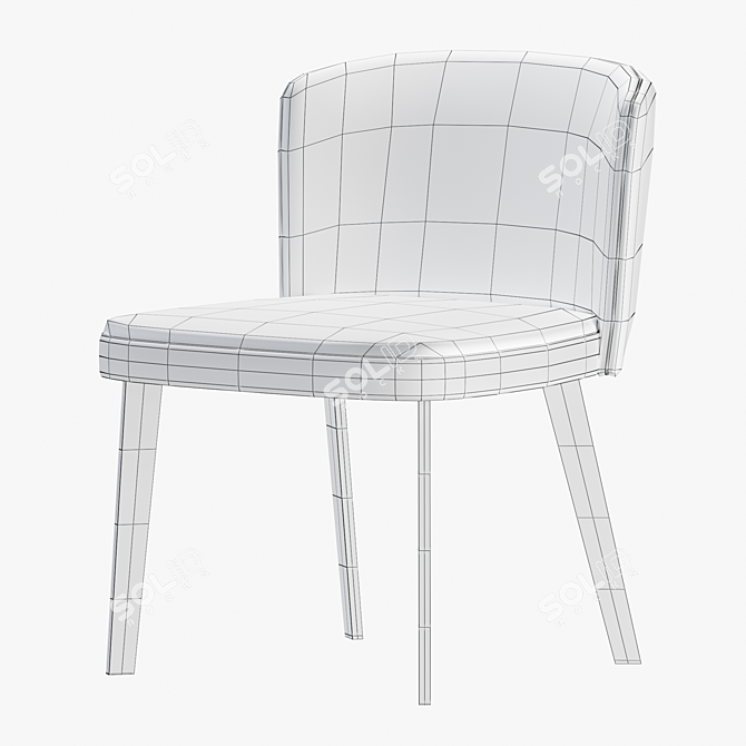 Potocco Lena Dining Chair 2014 3D model image 5