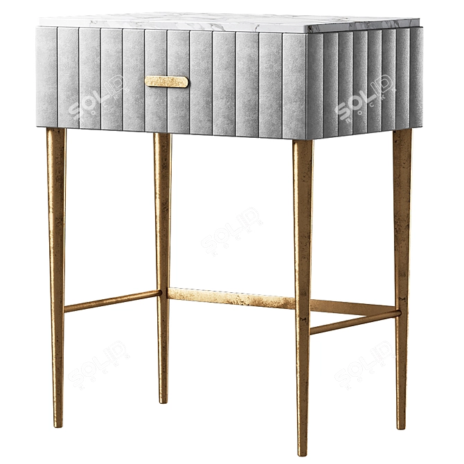 Elegant Vanity Table LaLume 3D model image 1