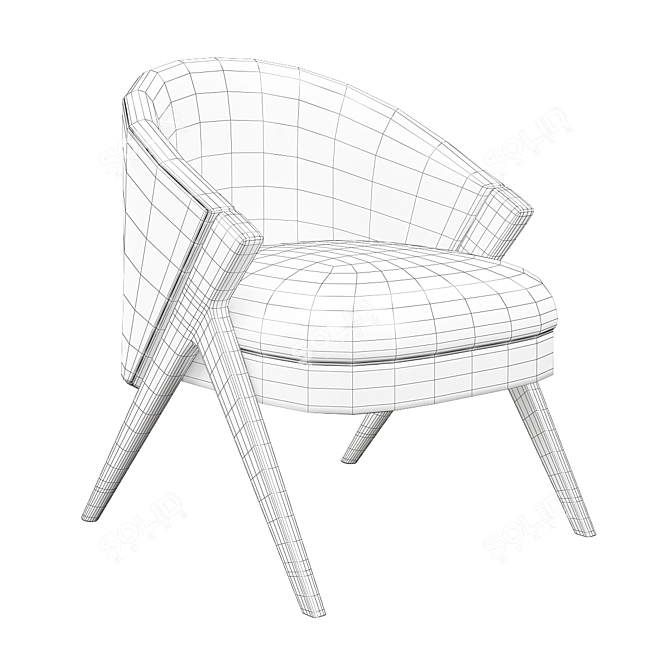 Sleek Chair Design by Wjj 3D model image 4