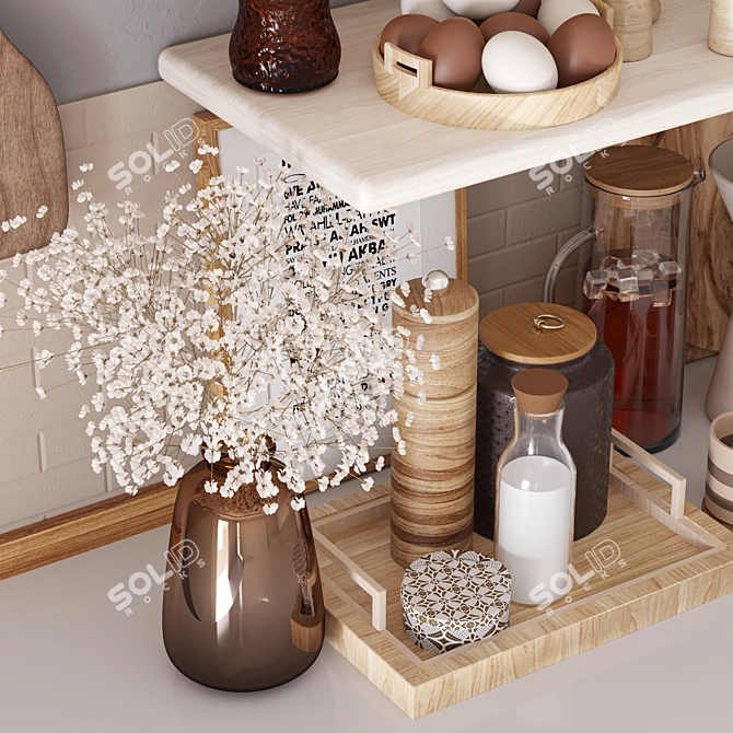 Kitchen Essentials Set 3D model image 2